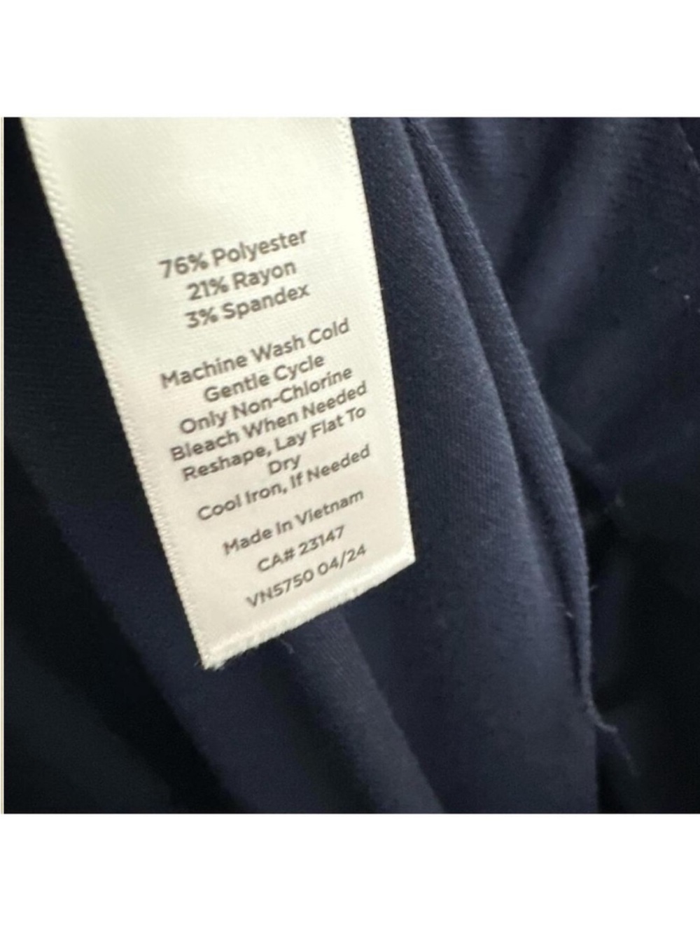 Talbots Women’s Blue Career Pants Size XL - Picture 3 of 5